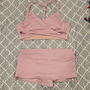 Victoria's Secret Pink Sports Bra and Shorts Set